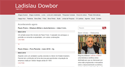 Desktop Screenshot of dowbor.org